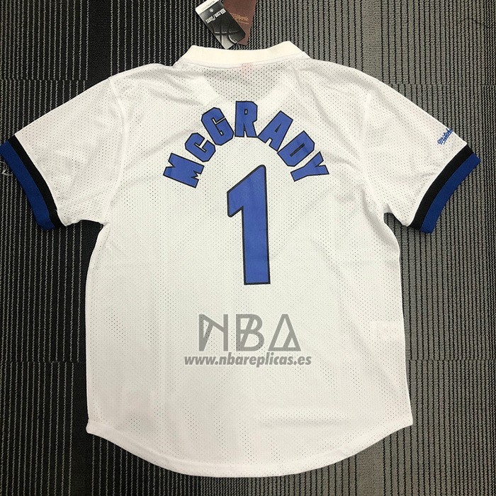 Camiseta Manga Corta Orlando Magic Tracy McGrady NO 1 Blanco